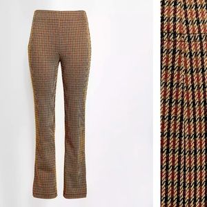 Loft Crop Checked Pull-on Pant